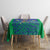 Brazil Canarinho Custom Tablecloth Macaw Mascot with Brazil Flag Colors