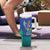Brazil Canarinho Custom Tumbler With Handle Macaw Mascot with Brazil Flag Colors