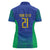 Brazil Canarinho Custom Women Polo Shirt Macaw Mascot with Brazil Flag Colors