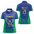 Brazil Canarinho Custom Women Polo Shirt Macaw Mascot with Brazil Flag Colors