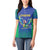 Brazil Canarinho Custom Women Polo Shirt Macaw Mascot with Brazil Flag Colors