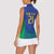 Brazil Canarinho Custom Women Sleeveless Polo Shirt Macaw Mascot with Brazil Flag Colors