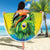 Brazil Football Custom Beach Blanket Toco Toucan Bora Brasil! Go Brazil!