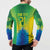 Brazil Football Custom Button Sweatshirt Toco Toucan Bora Brasil! Go Brazil!