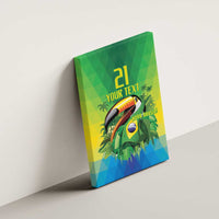 Brazil Football Custom Canvas Wall Art Toco Toucan Bora Brasil! Go Brazil!