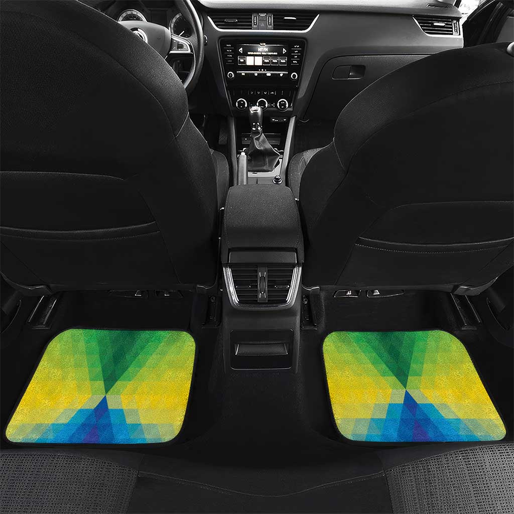 Brazil Football Custom Car Mats Toco Toucan Bora Brasil! Go Brazil!