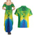 Brazil Football Custom Couples Matching Summer Maxi Dress and Hawaiian Shirt Toco Toucan Bora Brasil! Go Brazil!