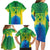 Brazil Football Custom Family Matching Long Sleeve Bodycon Dress and Hawaiian Shirt Toco Toucan Bora Brasil! Go Brazil!