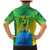 Brazil Football Custom Family Matching Mermaid Dress and Hawaiian Shirt Toco Toucan Bora Brasil! Go Brazil!