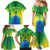 Brazil Football Custom Family Matching Mermaid Dress and Hawaiian Shirt Toco Toucan Bora Brasil! Go Brazil!