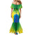 Brazil Football Custom Family Matching Mermaid Dress and Hawaiian Shirt Toco Toucan Bora Brasil! Go Brazil!