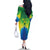 Brazil Football Custom Family Matching Off The Shoulder Long Sleeve Dress and Hawaiian Shirt Toco Toucan Bora Brasil! Go Brazil!