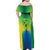 Brazil Football Custom Family Matching Off Shoulder Maxi Dress and Hawaiian Shirt Toco Toucan Bora Brasil! Go Brazil!