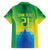 Brazil Football Custom Family Matching Short Sleeve Bodycon Dress and Hawaiian Shirt Toco Toucan Bora Brasil! Go Brazil!