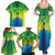 Brazil Football Custom Family Matching Summer Maxi Dress and Hawaiian Shirt Toco Toucan Bora Brasil! Go Brazil!