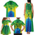 Brazil Football Custom Family Matching Tank Maxi Dress and Hawaiian Shirt Toco Toucan Bora Brasil! Go Brazil!