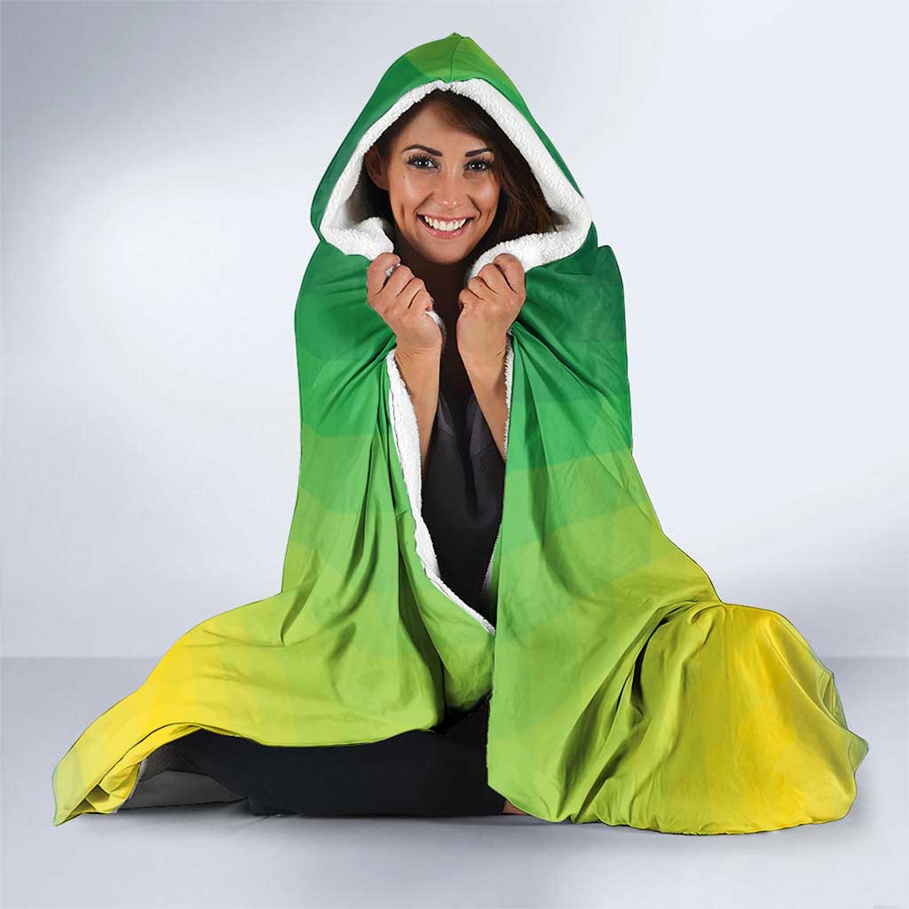 Brazil Football Custom Hooded Blanket Toco Toucan Bora Brasil! Go Brazil!