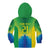 Brazil Football Custom Kid Hoodie Toco Toucan Bora Brasil! Go Brazil!