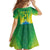 Brazil Football Custom Kid Short Sleeve Dress Toco Toucan Bora Brasil! Go Brazil!