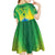 Brazil Football Custom Kid Short Sleeve Dress Toco Toucan Bora Brasil! Go Brazil!