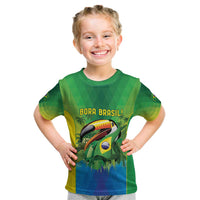 Brazil Football Custom Kid T Shirt Toco Toucan Bora Brasil! Go Brazil!