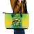 Brazil Football Custom Leather Tote Bag Toco Toucan Bora Brasil! Go Brazil!