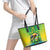 Brazil Football Custom Leather Tote Bag Toco Toucan Bora Brasil! Go Brazil!