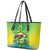 Brazil Football Custom Leather Tote Bag Toco Toucan Bora Brasil! Go Brazil!