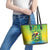 Brazil Football Custom Leather Tote Bag Toco Toucan Bora Brasil! Go Brazil!
