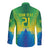 Brazil Football Custom Long Sleeve Button Shirt Toco Toucan Bora Brasil! Go Brazil!