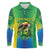 Brazil Football Custom Long Sleeve Polo Shirt Toco Toucan Bora Brasil! Go Brazil!