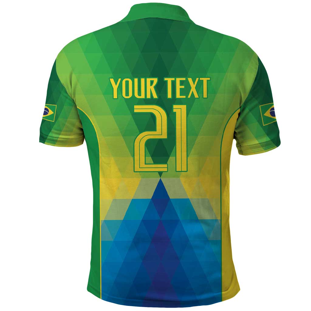 Brazil Football Custom Polo Shirt Toco Toucan Bora Brasil! Go Brazil!