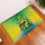 Brazil Football Custom Rubber Doormat Toco Toucan Bora Brasil! Go Brazil!