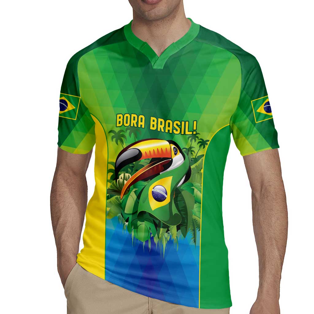 Brazil Football Custom Rugby Jersey Toco Toucan Bora Brasil! Go Brazil!
