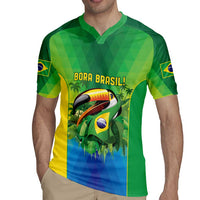 Brazil Football Custom Rugby Jersey Toco Toucan Bora Brasil! Go Brazil!