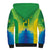 Brazil Football Custom Sherpa Hoodie Toco Toucan Bora Brasil! Go Brazil!