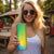 Brazil Football Custom Skinny Tumbler Toco Toucan Bora Brasil! Go Brazil!