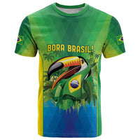 Brazil Football Custom T Shirt Toco Toucan Bora Brasil! Go Brazil!