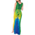 Brazil Football Custom Tank Maxi Dress Toco Toucan Bora Brasil! Go Brazil!