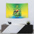 Brazil Football Custom Tapestry Toco Toucan Bora Brasil! Go Brazil!