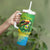 Brazil Football Custom Tumbler With Handle Toco Toucan Bora Brasil! Go Brazil!
