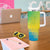 Brazil Football Custom Tumbler With Handle Toco Toucan Bora Brasil! Go Brazil!