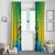 Brazil Football Custom Window Curtain Toco Toucan Bora Brasil! Go Brazil!