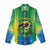 Brazil Football Custom Women Casual Shirt Toco Toucan Bora Brasil! Go Brazil!