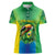 Brazil Football Custom Women Polo Shirt Toco Toucan Bora Brasil! Go Brazil!