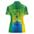 Brazil Football Custom Women Polo Shirt Toco Toucan Bora Brasil! Go Brazil!
