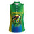 Brazil Football Custom Women Sleeveless Polo Shirt Toco Toucan Bora Brasil! Go Brazil!