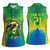 Brazil Football Custom Women Sleeveless Polo Shirt Toco Toucan Bora Brasil! Go Brazil!