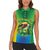 Brazil Football Custom Women Sleeveless Polo Shirt Toco Toucan Bora Brasil! Go Brazil!