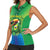 Brazil Football Custom Women Sleeveless Polo Shirt Toco Toucan Bora Brasil! Go Brazil!